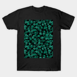 Eucalyptus on black T-Shirt